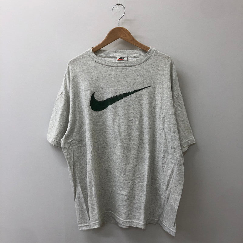 【中古品】【メンズ】 NIKE ナイキ 90's BIG SWOOSH T-SHIRT 90年代 ビッグスウォッシュ Tシャツ 半袖 トップス 白タグ 148-250529-kk-13-tei サイズ：L カラー：グレー 万代Net店