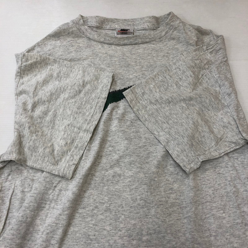 【中古品】【メンズ】 NIKE ナイキ 90's BIG SWOOSH T-SHIRT 90年代 ビッグスウォッシュ Tシャツ 半袖 トップス 白タグ 148-250529-kk-13-tei サイズ：L カラー：グレー 万代Net店