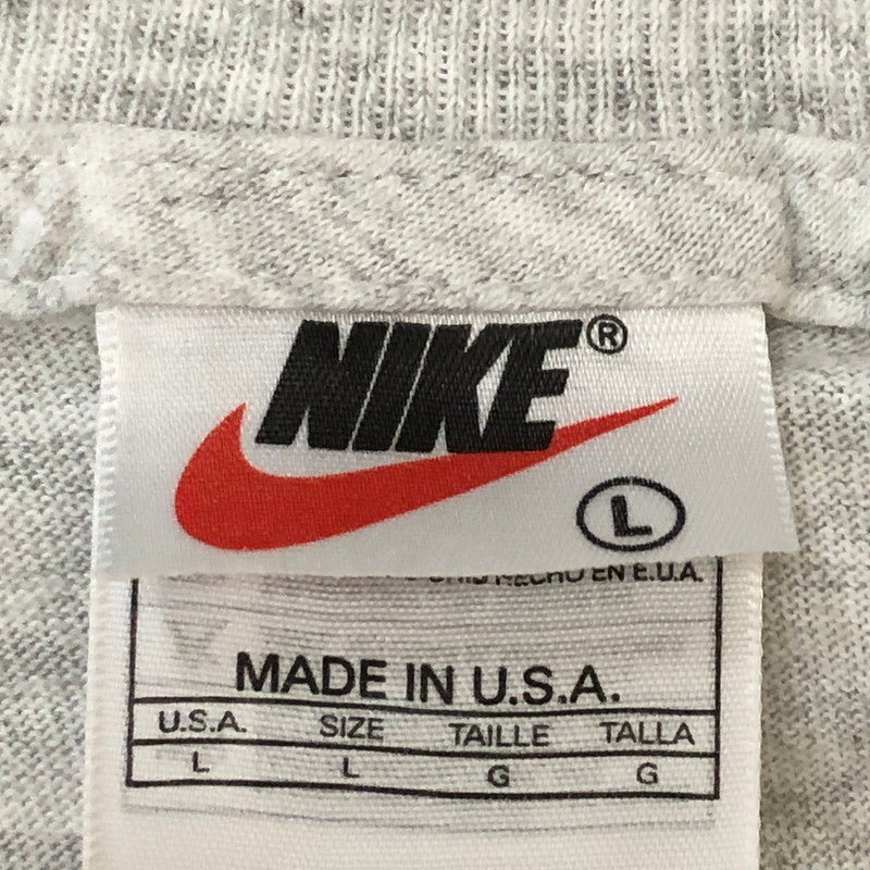【中古品】【メンズ】 NIKE ナイキ 90's BIG SWOOSH T-SHIRT 90年代 ビッグスウォッシュ Tシャツ 半袖 トップス 白タグ 148-250529-kk-13-tei サイズ：L カラー：グレー 万代Net店