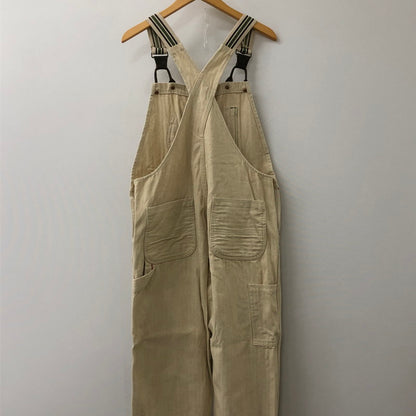 【中古品】【メンズ】 GRAPHZERO グラフゼロ BRACE D POCKET OVERALLS ブレース Dポケット オーバーオール ボトムス パンツ 156-250529-kk-24-tei サイズ：XS カラー：ベージュ 万代Net店