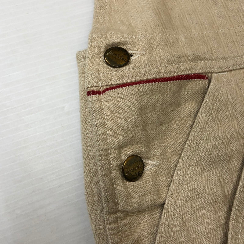 【中古品】【メンズ】 GRAPHZERO グラフゼロ BRACE D POCKET OVERALLS ブレース Dポケット オーバーオール ボトムス パンツ 156-250529-kk-24-tei サイズ：XS カラー：ベージュ 万代Net店
