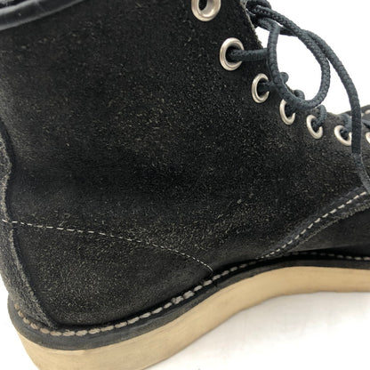 【中古品】【メンズ】 RED WING レッドウィング 6-INCH CLASSIC MOC ROUGH-OUT LEATHER 8874 6インチ クラシックモック ラフアウトレザー ブーツ 靴 167-251103-yy-04-tei サイズ：22 カラー：ブラック 万代Net店