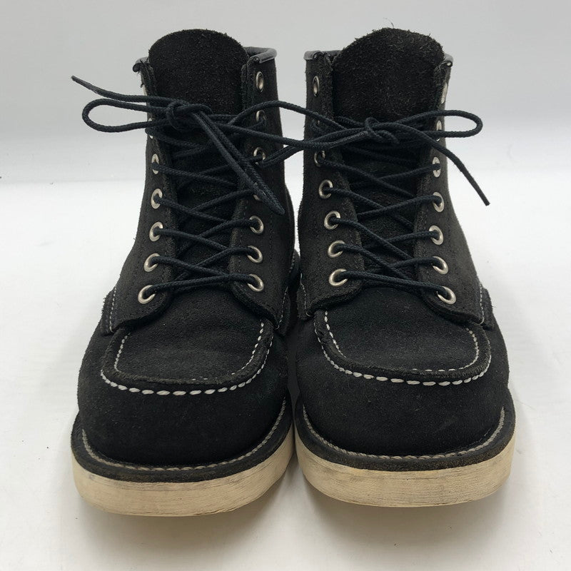 【中古品】【メンズ】 RED WING レッドウィング 6-INCH CLASSIC MOC ROUGH-OUT LEATHER 8874 6インチ クラシックモック ラフアウトレザー ブーツ 靴 167-251103-yy-04-tei サイズ：22 カラー：ブラック 万代Net店