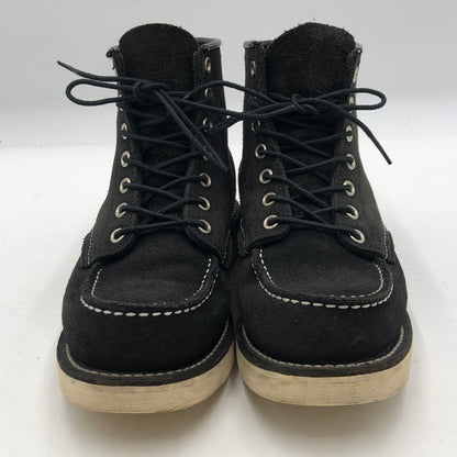 【中古品】【メンズ】 RED WING レッドウィング 6-INCH CLASSIC MOC ROUGH-OUT LEATHER 8874 6インチ クラシックモック ラフアウトレザー ブーツ 靴 167-251103-yy-04-tei サイズ：22 カラー：ブラック 万代Net店