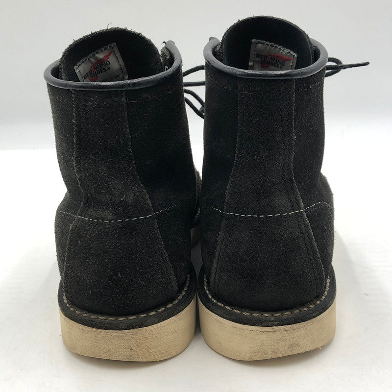 【中古品】【メンズ】 RED WING レッドウィング 6-INCH CLASSIC MOC ROUGH-OUT LEATHER 8874 6インチ クラシックモック ラフアウトレザー ブーツ 靴 167-251103-yy-04-tei サイズ：22 カラー：ブラック 万代Net店