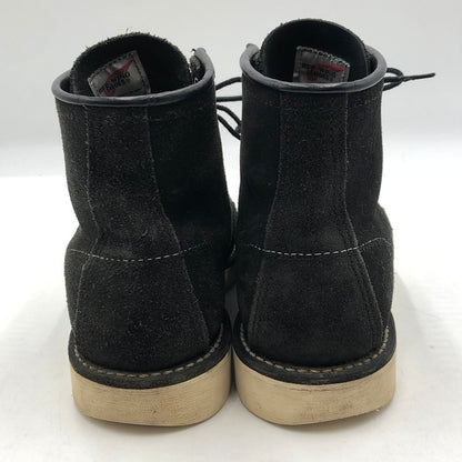 【中古品】【メンズ】 RED WING レッドウィング 6-INCH CLASSIC MOC ROUGH-OUT LEATHER 8874 6インチ クラシックモック ラフアウトレザー ブーツ 靴 167-251103-yy-04-tei サイズ：22 カラー：ブラック 万代Net店