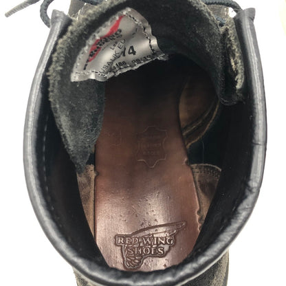 【中古品】【メンズ】 RED WING レッドウィング 6-INCH CLASSIC MOC ROUGH-OUT LEATHER 8874 6インチ クラシックモック ラフアウトレザー ブーツ 靴 167-251103-yy-04-tei サイズ：22 カラー：ブラック 万代Net店