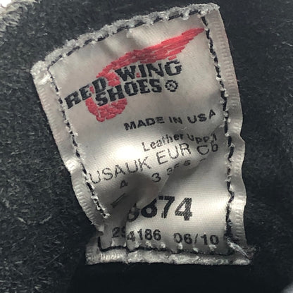 【中古品】【メンズ】 RED WING レッドウィング 6-INCH CLASSIC MOC ROUGH-OUT LEATHER 8874 6インチ クラシックモック ラフアウトレザー ブーツ 靴 167-251103-yy-04-tei サイズ：22 カラー：ブラック 万代Net店