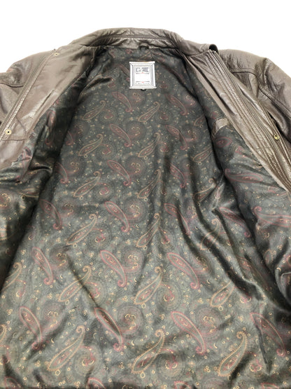 【中古品】【メンズ】 G-III GLOBAL IDENTITY LIBERTE グローバルアイデンティティ リベルテ レザージャケット トップス アウター 145-260910-YS-08-hon サイズ：M カラー：ブラウン 万代Net店