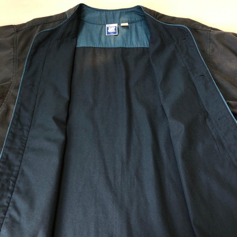 【中古品】【メンズ】 UNDEFEATED アンディフィーテッド 21SS WASHED TWILL BASEBALL JERSEY SHIRT 211077012038 ウォッシュド ツイル ベースボール ジャージ シャツ 半袖 トップス 142-251015-yo-04-tei サイズ：L カラー：ネイビー 万代Net店