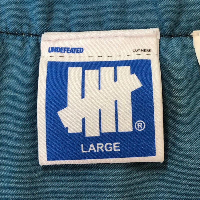 【中古品】【メンズ】 UNDEFEATED アンディフィーテッド 21SS WASHED TWILL BASEBALL JERSEY SHIRT 211077012038 ウォッシュド ツイル ベースボール ジャージ シャツ 半袖 トップス 142-251015-yo-04-tei サイズ：L カラー：ネイビー 万代Net店