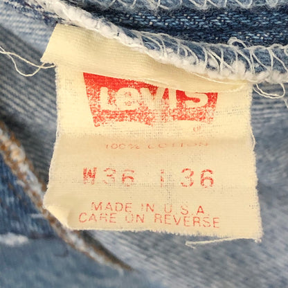 【現状渡し品】【メンズ】 Levi's リーバイス 90's 501 DENIM PANTS 501-0000 90年代 501 デニムパンツ ボトムス ジーンズ USA製 156-250530-kk-17-tei サイズ：36 カラー：ライトインディゴ 万代Net店