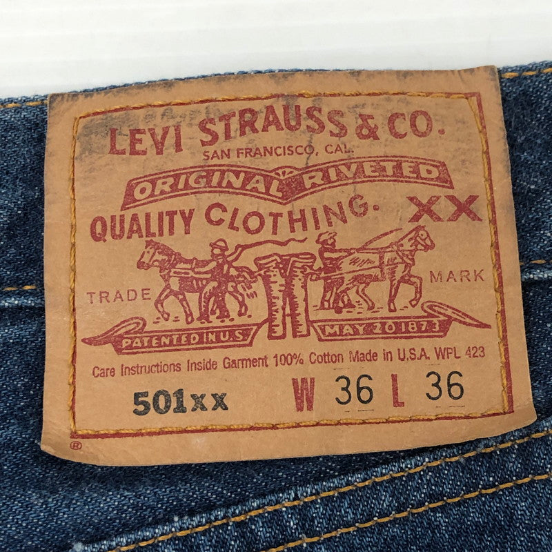 【現状渡し品】【メンズ】 Levi's リーバイス 90's 501XX DENIM PANTS 501-0000 90年代 501XX デニムパンツ ボトムス ジーンズ USA製 ボタン裏刻印 524 156-250530-kk-19-tei サイズ：36 カラー：インディゴ 万代Net店