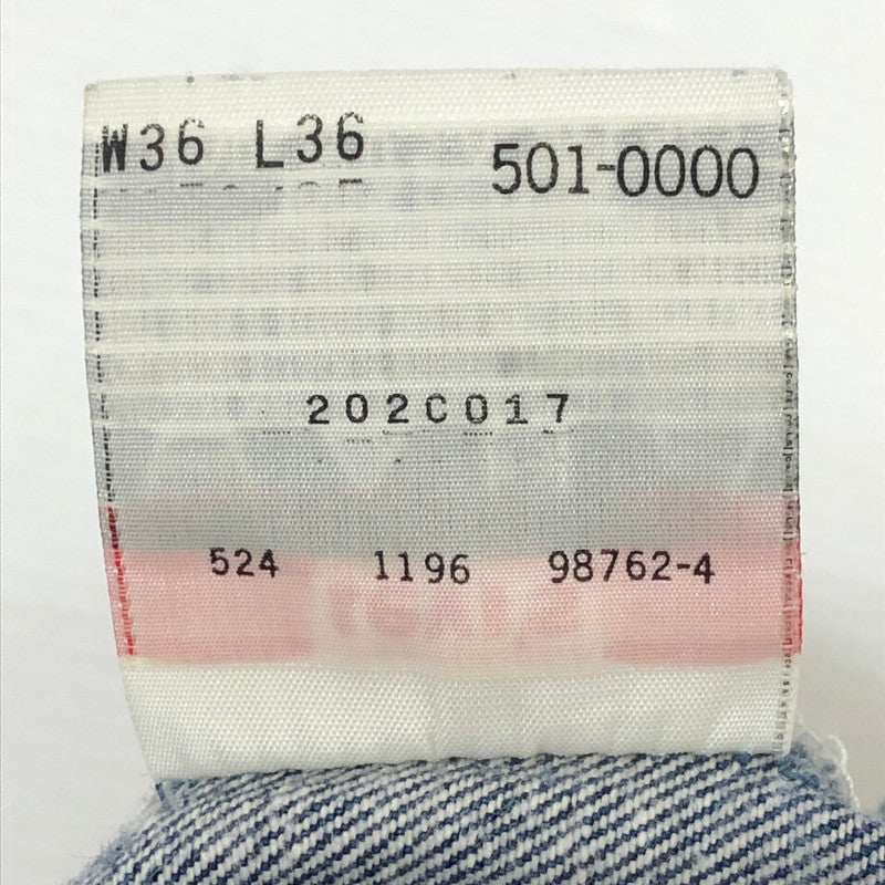 【現状渡し品】【メンズ】 Levi's リーバイス 90's 501XX DENIM PANTS 501-0000 90年代 501XX デニムパンツ ボトムス ジーンズ USA製 ボタン裏刻印 524 156-250530-kk-19-tei サイズ：36 カラー：インディゴ 万代Net店