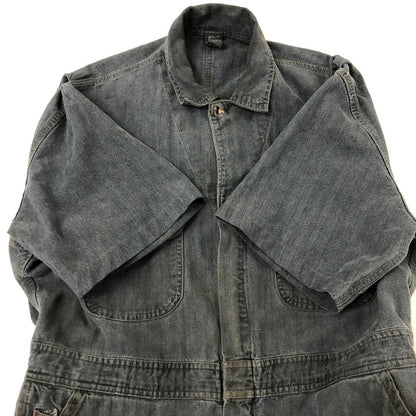 【現状渡し品】【メンズ】 BIG MAC ビッグマック 70’s S/S ALL IN ONE VINTAGE 70年代 ショートスリーブ オールインワン トップス つなぎ ヴィンテージ 145-250530-kk-13-tei サイズ：44R カラー：インディゴ 万代Net店