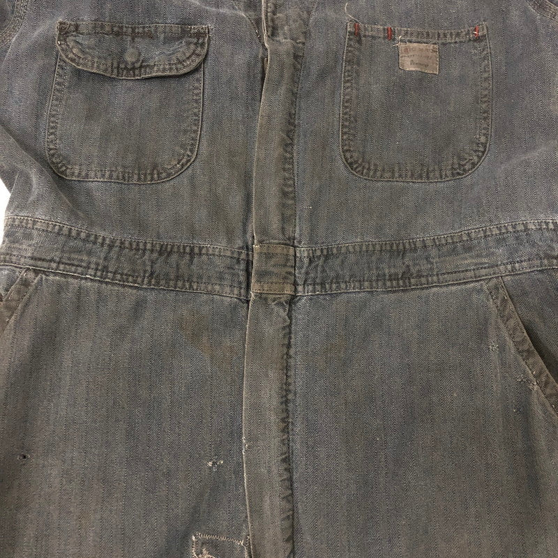 【現状渡し品】【メンズ】 BIG MAC ビッグマック 70’s S/S ALL IN ONE VINTAGE 70年代 ショートスリーブ オールインワン トップス つなぎ ヴィンテージ 145-250530-kk-13-tei サイズ：44R カラー：インディゴ 万代Net店