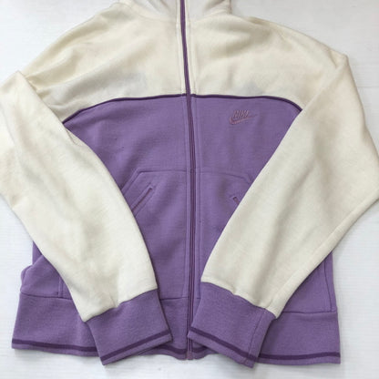 【現状渡し品】【レディース】 NIKE ナイキ 70's FLEECE JACKET VINTAGE 70年代 フリース ジャケット ライトアウター ヴィンテージ 148-250609-KS-20-tei サイズ：L カラー：ホワイト / パープル 万代Net店