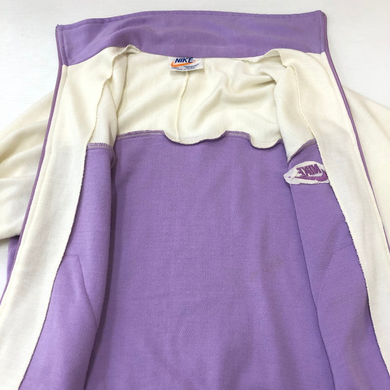 【現状渡し品】【レディース】 NIKE ナイキ 70's FLEECE JACKET VINTAGE 70年代 フリース ジャケット ライトアウター ヴィンテージ 148-250609-KS-20-tei サイズ：L カラー：ホワイト / パープル 万代Net店