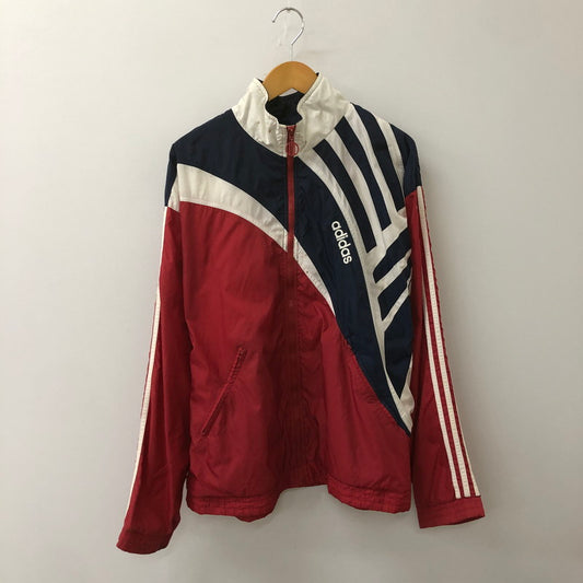 【現状渡し品】【メンズ】 adidas アディダス 80's NYLON ZIP UP JACKET VINTAGE 80年代 ナイロン ジップアップ ジャケット ライトアウター ヴィンテージ 148-250609-ks-17-fuz サイズ：L カラー：レッド 万代Net店
