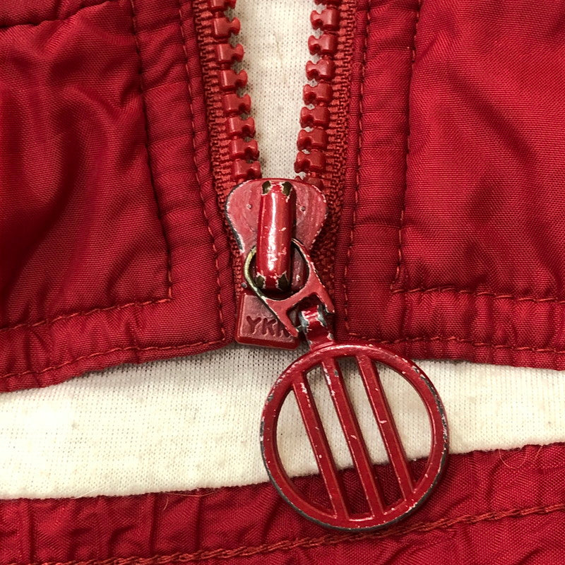 【現状渡し品】【メンズ】 adidas アディダス 80's NYLON ZIP UP JACKET VINTAGE 80年代 ナイロン ジップアップ ジャケット ライトアウター ヴィンテージ 148-250609-ks-17-fuz サイズ：L カラー：レッド 万代Net店