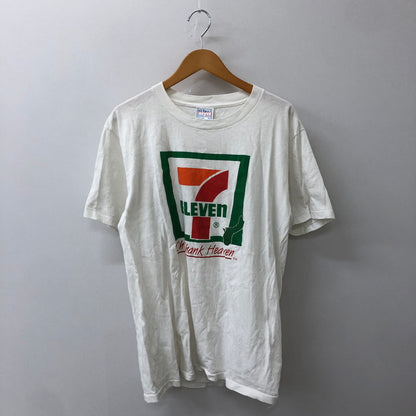 【中古品】【メンズ】 ALLSPORT オールスポーツ 90's 7ELEVEN S/S PRINT TEE 90年代 セブンイレブン ショートスリーブ プリント Tシャツ 半袖 トップス 145-250604-kk-19-tei サイズ：M カラー：ホワイト 万代Net店