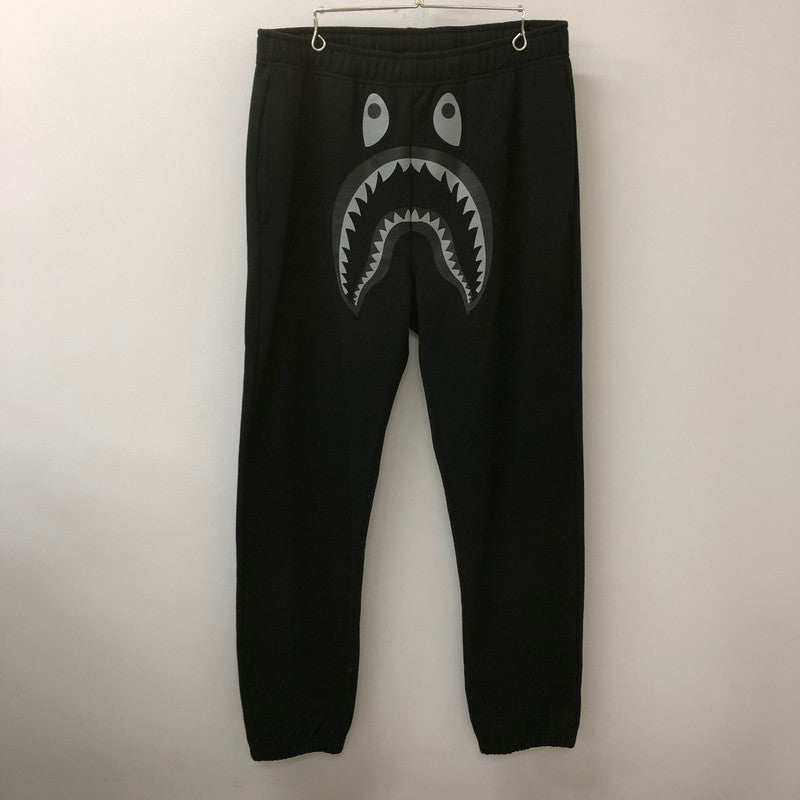 【中古品】【メンズ】 A BATHING APE アベイシングエイプ SHARK SWEAT PANT 001PTK801010M シャーク スウェットパンツ ボトムス 153-250531-kk-04-tei サイズ：XL カラー：ブラック 万代Net店
