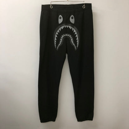 【中古品】【メンズ】 A BATHING APE アベイシングエイプ SHARK SWEAT PANT 001PTK801010M シャーク スウェットパンツ ボトムス 153-250531-kk-04-tei サイズ：XL カラー：ブラック 万代Net店