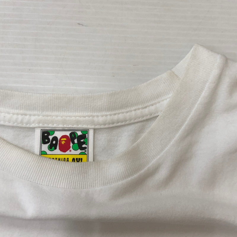 【中古品】【メンズ】 A BATHING APE アベイシングエイプ 31ST ANNIVERSARY ABC CAMO TEE 011TEK201016F 31周年記念 アニバーサリー ABCカモ Tシャツ 半袖 トップス 142-250621-yo-12-tei サイズ：2XL カラー：ホワイト/グリーン 万代Net店