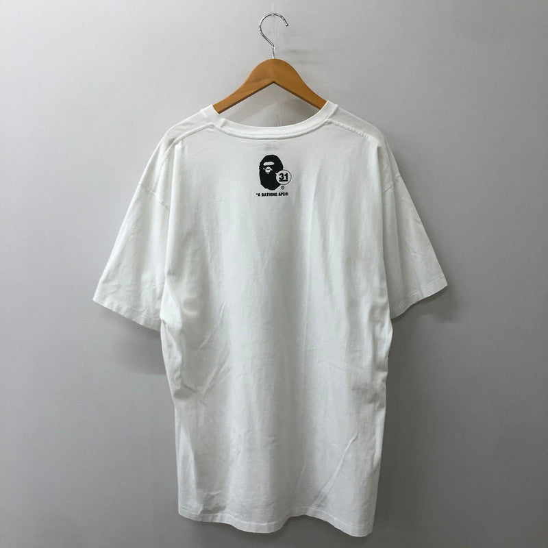 【中古品】【メンズ】 A BATHING APE アベイシングエイプ 31ST ANNIVERSARY ABC CAMO TEE 011TEK201016F 31周年記念 アニバーサリー ABCカモ Tシャツ 半袖 トップス 142-250621-yo-12-tei サイズ：2XL カラー：ホワイト/グリーン 万代Net店