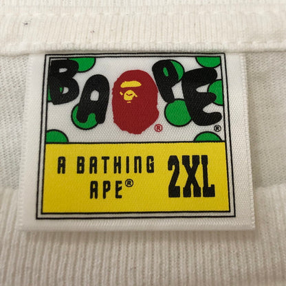 【中古品】【メンズ】 A BATHING APE アベイシングエイプ JAPONISM COLLECTION JAPAN CULTURE TEE 001TEH201040X ジャポニズム コレクション ジャパン カルチャー Tシャツ 日本猿紀行 半袖 トップス 142-250621-yo-11-tei サイズ：2XL カラー：ホワイト 万代Net店