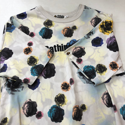 【中古品】【メンズ】 A BATHING APE アベイシングエイプ FLORAL CAMO RELAXED FIT TEE 001CSK801302M フローラル カモ リラックス フィット Tシャツ 半袖 トップス 142-250621-yo-14-tei サイズ：XL カラー：アイボリー 万代Net店