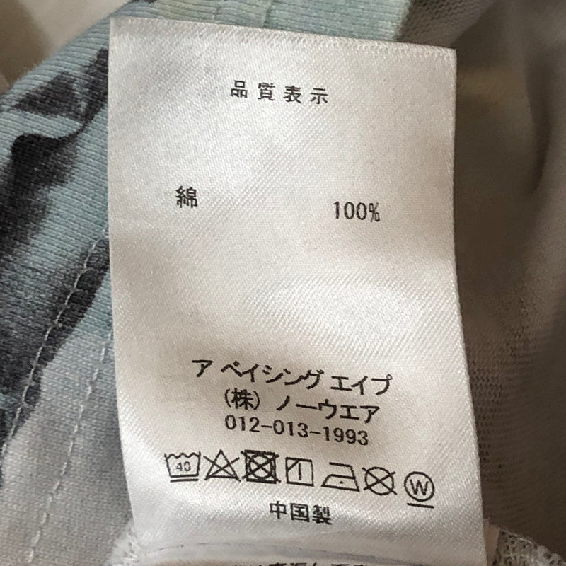 【中古品】【メンズ】 A BATHING APE アベイシングエイプ FLORAL CAMO RELAXED FIT TEE 001CSK801302M フローラル カモ リラックス フィット Tシャツ 半袖 トップス 142-250621-yo-14-tei サイズ：XL カラー：アイボリー 万代Net店