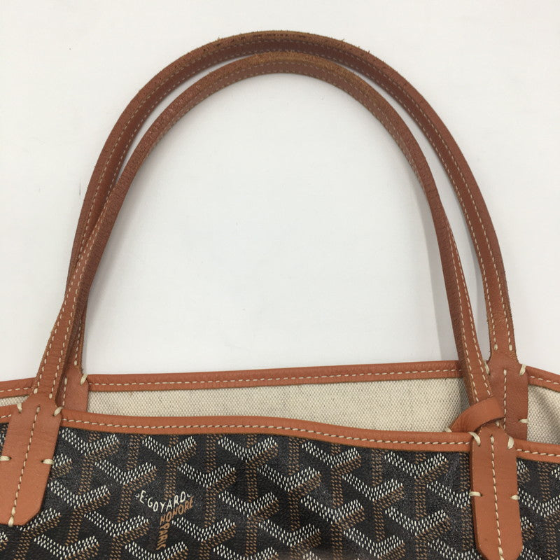 【中古品】【メンズ/レディース】 GOYARD ゴヤール ST LOUIS GM TOTE BAG サンルイ GM トートバッグ カバン 180-250530-kk-01-tei カラー：ブラック/ナチュラル 万代Net店