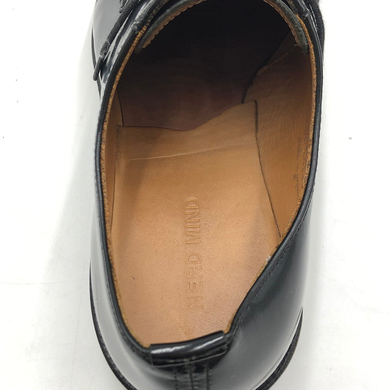 【中古品】【メンズ】 NERD MIND ナードマインド UNO GLASS LEATHER SHOES ウノ ガラスレザーシューズ 革靴 ビジネスシューズ 164-250625-KS-12-tei サイズ：42(26cm) カラー：BLACK 万代Net店