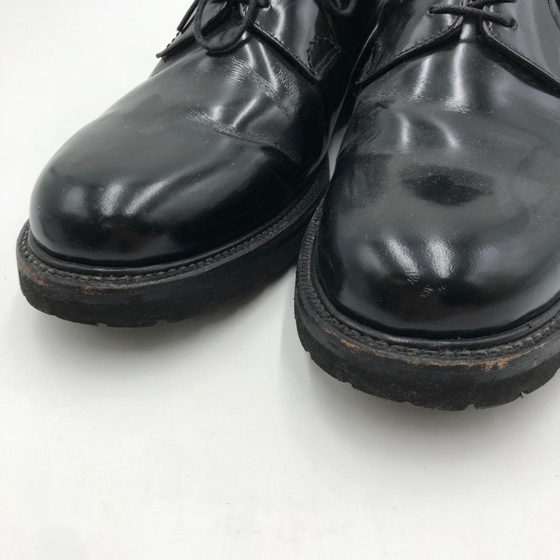 【中古品】【メンズ】 NERD MIND ナードマインド UNO GLASS LEATHER SHOES ウノ ガラスレザーシューズ 革靴 ビジネスシューズ 164-250625-KS-12-tei サイズ：42(26cm) カラー：BLACK 万代Net店