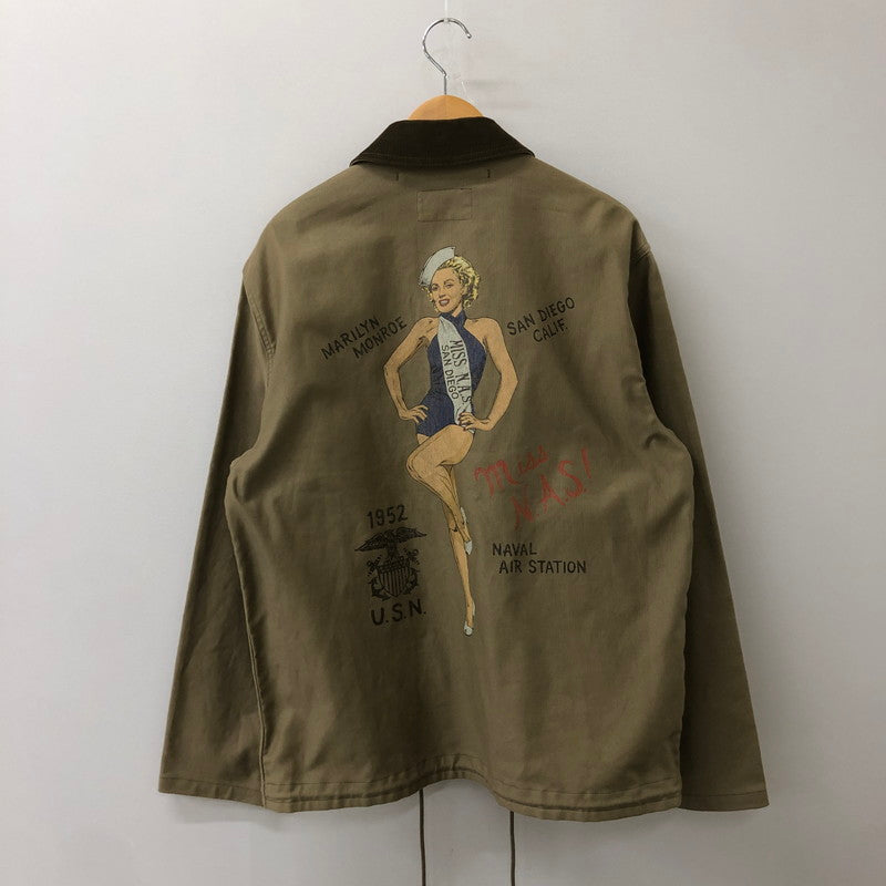 【中古品】【メンズ】 TOYS McCOY トイズマッコイ N-1 CIVILIAN JACKET MARILYN MONROE TMJ1803 N-1 シビリアンジャケット マリリン・モンロー アウター 145-250604-kk-21-fuz サイズ：42 カラー：カーキ 万代Net店