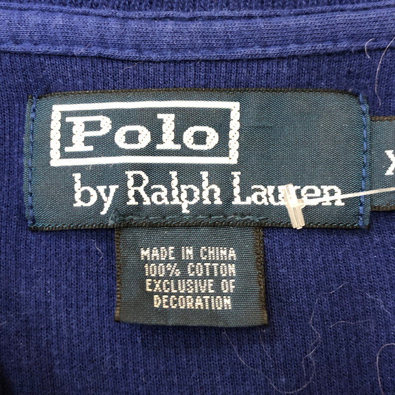 【中古品】【メンズ】 Polo by Ralph Lauren ポロバイラルフローレン TRIPLEPONY HALF ZIP SWEATER MC26B トリプルポニー ハーフジップ セーター スウェット トップス プルオーバー 145-250609-KS-11-tei サイズ：XL カラー：ブルー 万代Net店