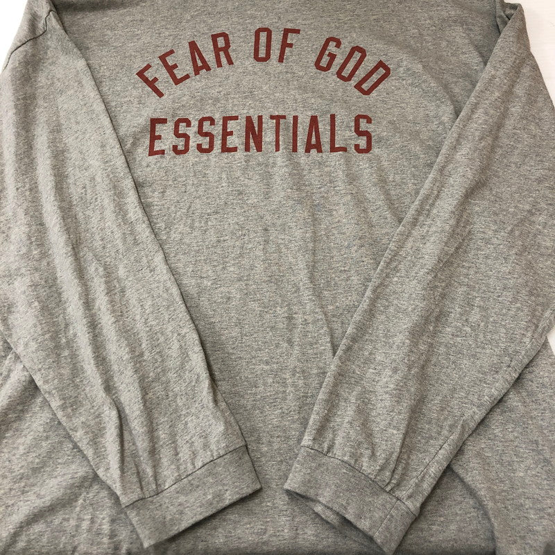 【中古品】【メンズ】 FEAR OF GOD ESSENTIALS フィアーオブゴッド エッセンシャルズ JERSEY L/S TEE ジャージ ロングスリーブ Tシャツ 長袖 トップス 141-250604-kk-07-tei サイズ：M カラー：DARK HEATHER 万代Net店