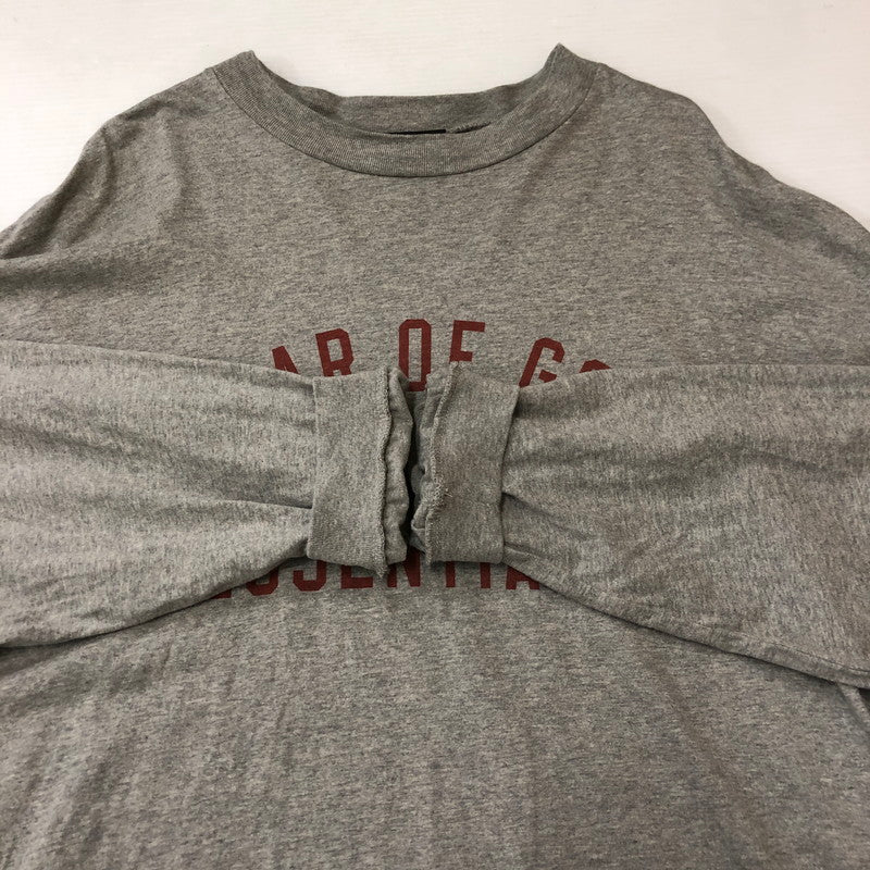 【中古品】【メンズ】 FEAR OF GOD ESSENTIALS フィアーオブゴッド エッセンシャルズ JERSEY L/S TEE ジャージ ロングスリーブ Tシャツ 長袖 トップス 141-250604-kk-07-tei サイズ：M カラー：DARK HEATHER 万代Net店