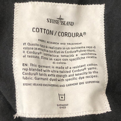 【中古品】【メンズ】 STONE ISLAND ストーンアイランド COTTON CORDURA HOODED JACKET 721542021 コットン コーデュラ フーデッドジャケット ライトアウター 141-250604-kk-03-fuz サイズ：M カラー：ブラック 万代Net店