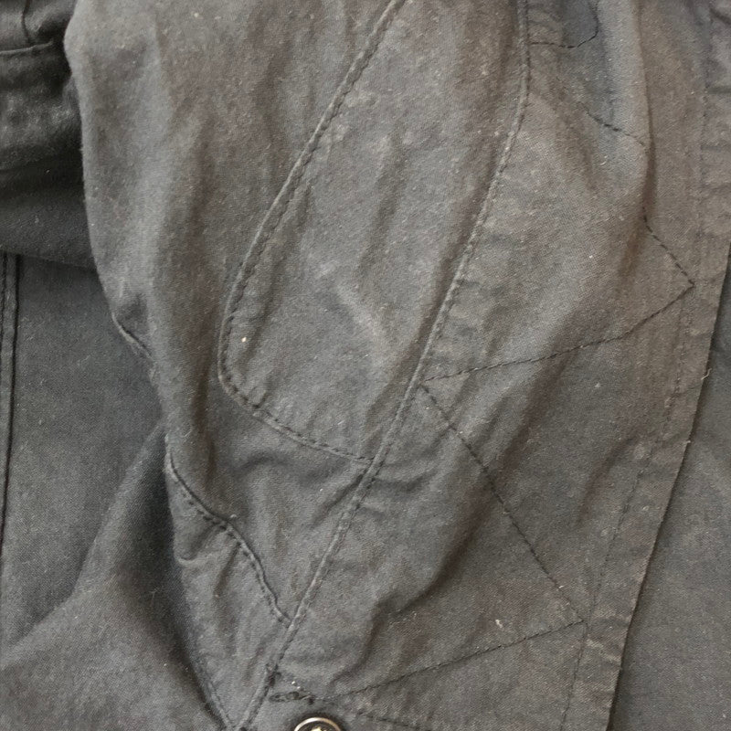 【中古品】【メンズ】 STONE ISLAND ストーンアイランド COTTON CORDURA HOODED JACKET 721542021 コットン コーデュラ フーデッドジャケット ライトアウター 141-250604-kk-03-fuz サイズ：M カラー：ブラック 万代Net店