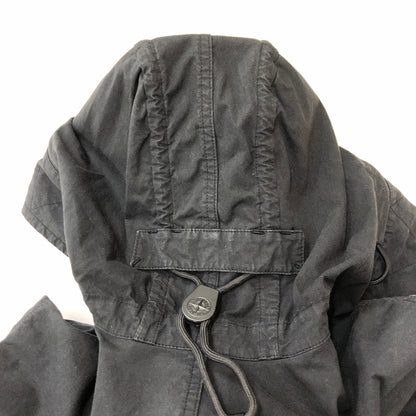 【中古品】【メンズ】 STONE ISLAND ストーンアイランド COTTON CORDURA HOODED JACKET 721542021 コットン コーデュラ フーデッドジャケット ライトアウター 141-250604-kk-03-fuz サイズ：M カラー：ブラック 万代Net店