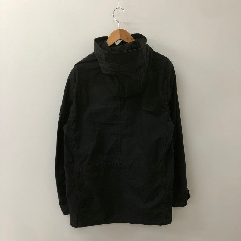 【中古品】【メンズ】 STONE ISLAND ストーンアイランド COTTON CORDURA HOODED JACKET 721542021 コットン コーデュラ フーデッドジャケット ライトアウター 141-250604-kk-03-fuz サイズ：M カラー：ブラック 万代Net店