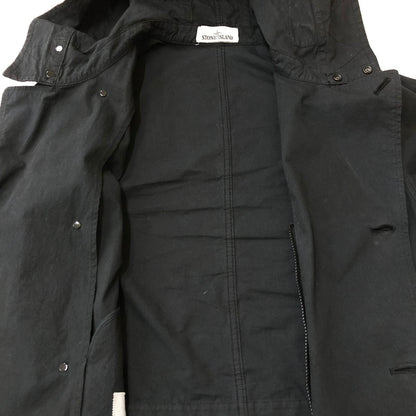 【中古品】【メンズ】 STONE ISLAND ストーンアイランド COTTON CORDURA HOODED JACKET 721542021 コットン コーデュラ フーデッドジャケット ライトアウター 141-250604-kk-03-fuz サイズ：M カラー：ブラック 万代Net店