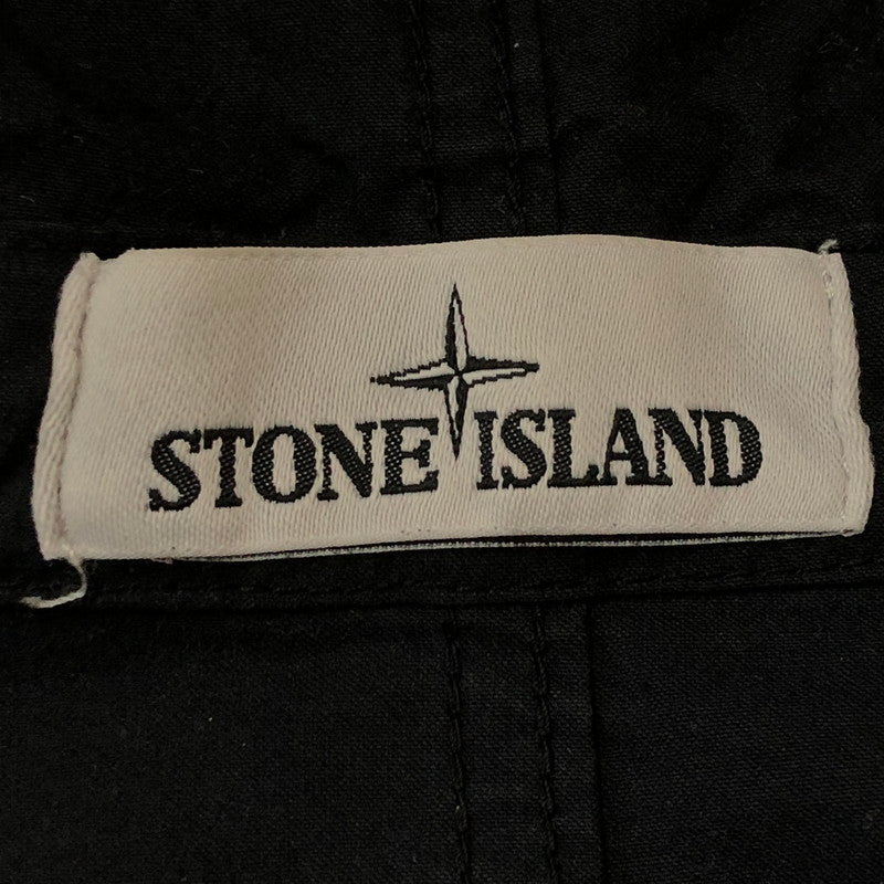 【中古品】【メンズ】 STONE ISLAND ストーンアイランド COTTON CORDURA HOODED JACKET 721542021 コットン コーデュラ フーデッドジャケット ライトアウター 141-250604-kk-03-fuz サイズ：M カラー：ブラック 万代Net店