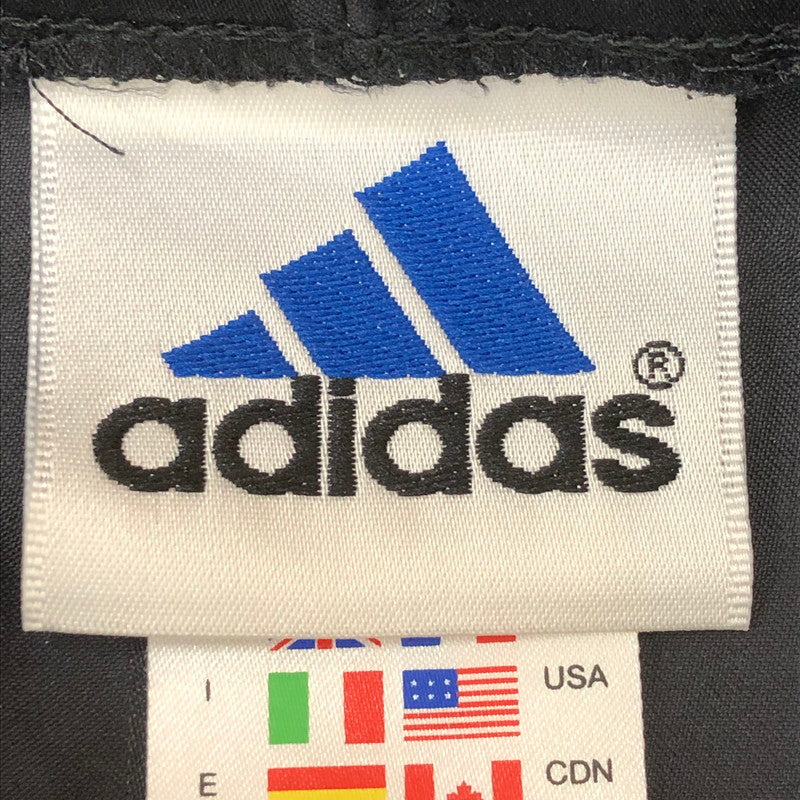 【中古品】【メンズ】 adidas アディダス 90's NYLON JACKET JD2004 90年代 ナイロンジャケット 万国旗タグ ライトアウター プルオーバー 148-250602-KS-23-tei サイズ：L カラー：ブラック 万代Net店
