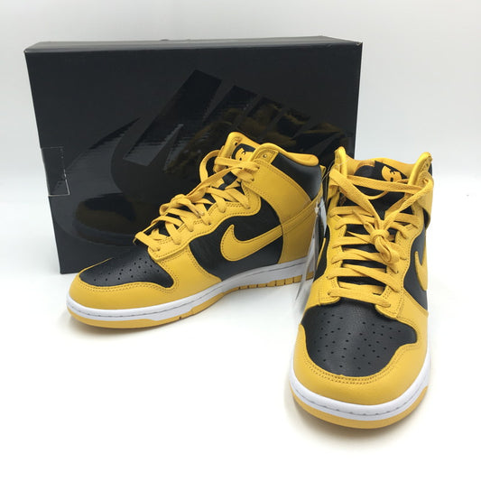 【中古美品】【メンズ】 NIKE ナイキ × WuーTang Clan ウータンクラン 別注 コラボ DUNK HIGH RETRO PRM HJ4320-001 ダンク ハイ レトロ プレミアム スニーカー 靴 160-250621-kk-01-tei カラー：BLACK/POLLEN-WHITE 万代Net店