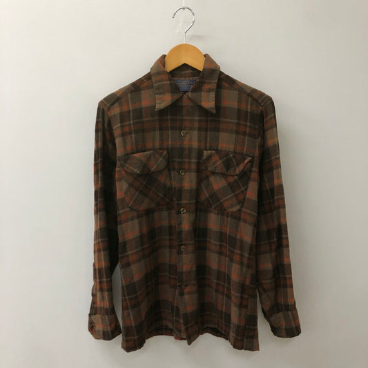 【現状渡し品】【メンズ】 PENDLETON ペンドルトン 70’s WOOL BOARD SHIRT VINTAGE 70年代 ウール ボードシャツ 長袖 トップス ヴィンテージ 145-250604-kk-20-tei サイズ：S カラー：ブラウン 万代Net店
