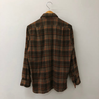 【現状渡し品】【メンズ】 PENDLETON ペンドルトン 70’s WOOL BOARD SHIRT VINTAGE 70年代 ウール ボードシャツ 長袖 トップス ヴィンテージ 145-250604-kk-20-tei サイズ：S カラー：ブラウン 万代Net店