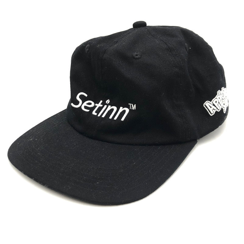 【中古品】【メンズ】 SETINN セットイン × APPLE BUTTER STORE ABS アップルバターストア 別注 コラボ 24AW LOGO CAP 刺繍 ロゴ キャップ 帽子 185-250709-yo-29-tei サイズ：F カラー：ブラック 万代Net店